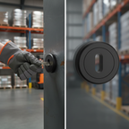 Premium Matt Black Lock Escutcheon with Concealed Fix Screw for Domestic and Commercial Use