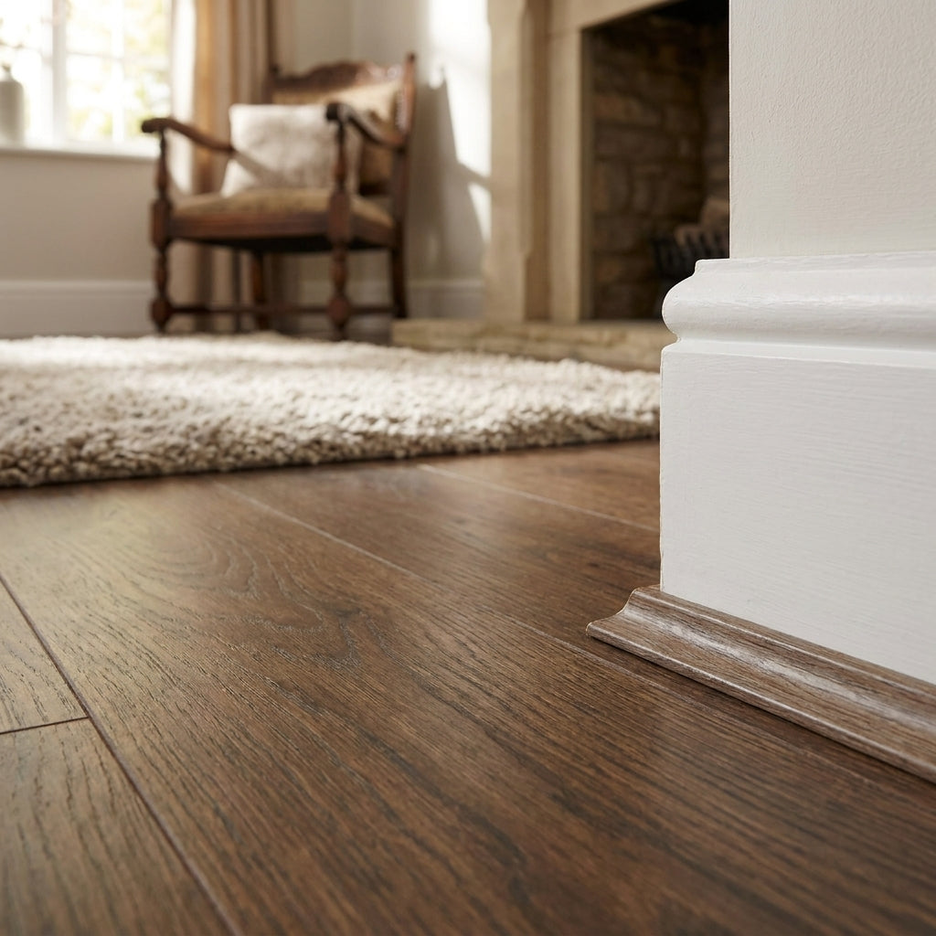 Self-Adhesive Grey Oak End Door Profile 900mm for Easy Installation - detail view
