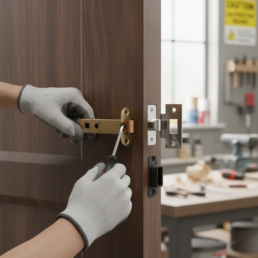 Premium 100mm CE13 Fire Rated Bolt Through Tubular Latch in Polished Chrome for Fire Doors