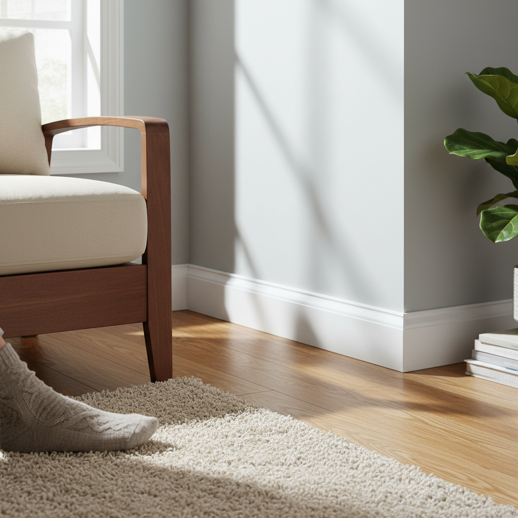 Premium White Half Splayed Skirting Pack - Pre-Primed MDF, 3.6M Length, 145mm Width, Perfect for Home Interiors