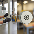 Premium 12mm Flush Mounted Countersunk Magnetic Catch - Durable Satin Stainless Steel for Secure Door Closure