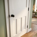 Internal White Primed 1930's DX Door, Solid Engineered Timber Core - detail view