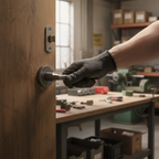 Premium Lever On Round Rose Door Handle - Ergonomic Design, Fire Door Rated, Ideal for Office and Commercial Use