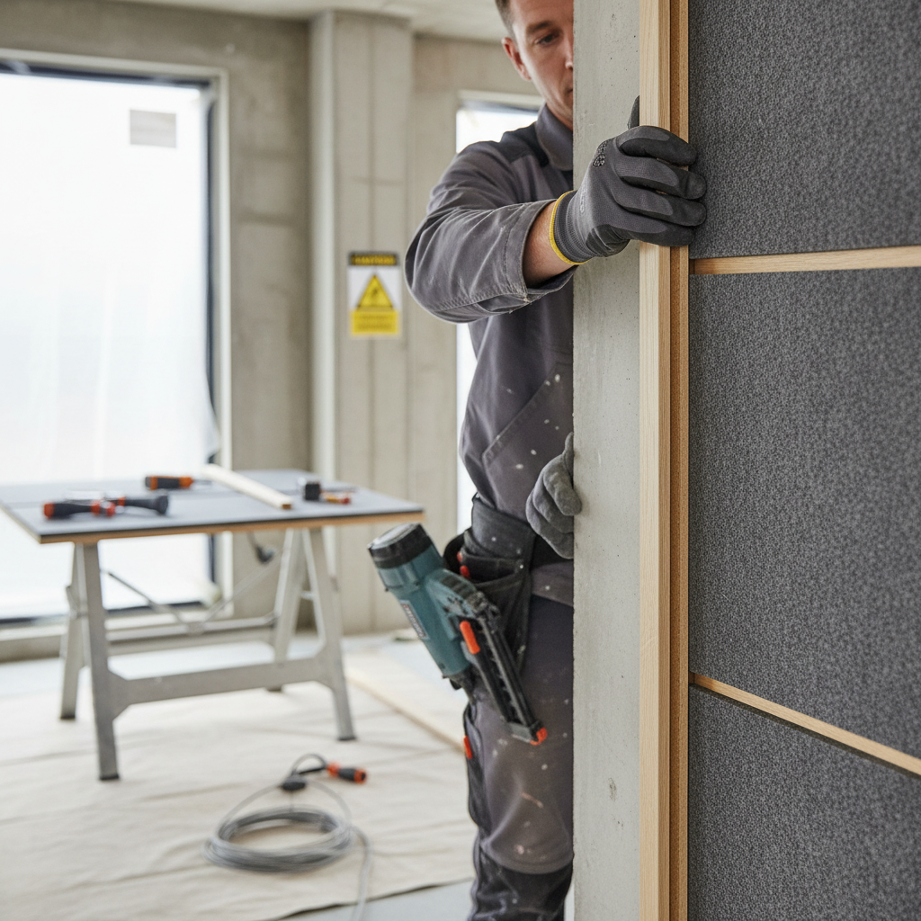 Premium 2.4m Elevation Acoustic Wall Panelling Trim for Elegant Interiors - High-Quality Professional Grade for Industrial and Commercial Applications