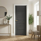Internal Ash Grey Fully Finished 5 Panel Door - Solid Engineered Core