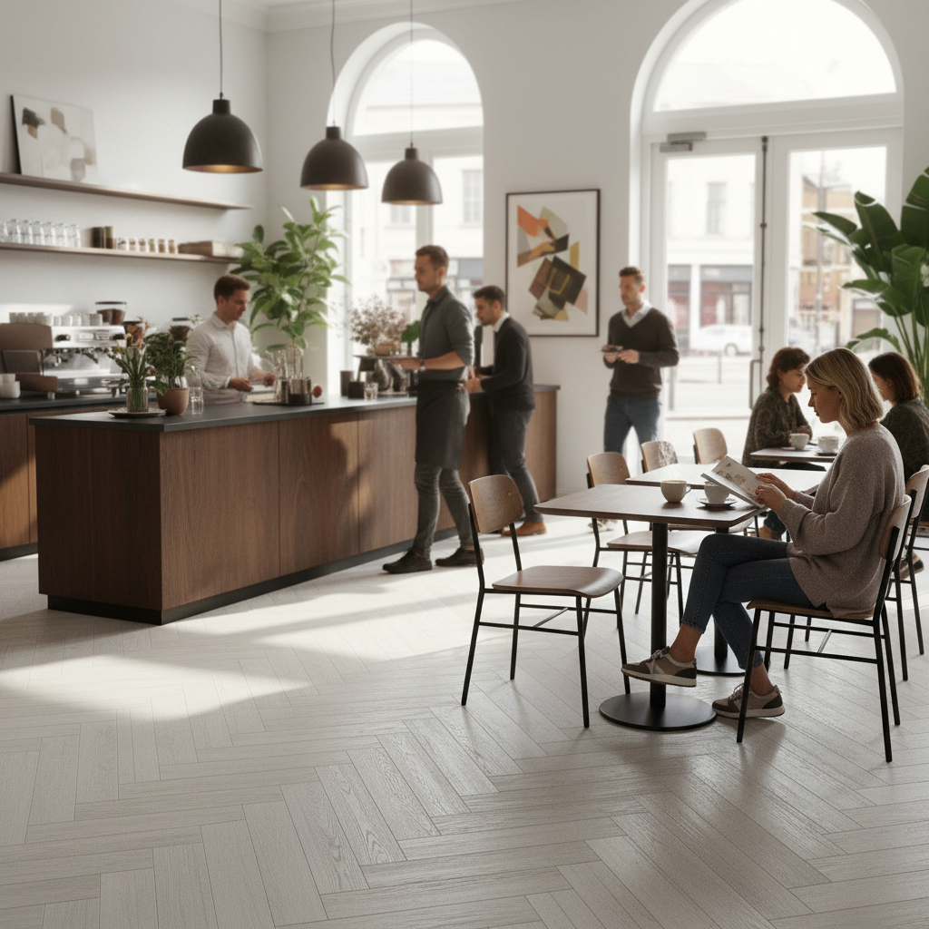 Premium 14mm Herringbone Engineered Real Wood Flooring with UV Lacquered Finish for Timeless Elegance