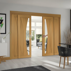 Premium Sliding French Doors with Fixed End Panels - Versatile Design for Open Spaces and Custom Configurations