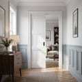 Internal Pocket Door Set, White Primed, 100mm Thickness, Solid Engineered Core