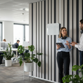 Premium Light Grey Acoustic Slat Wall Panelling - 20mm Thick, Sound Absorbing, Eco-Friendly Design for Residential and Commercial Spaces