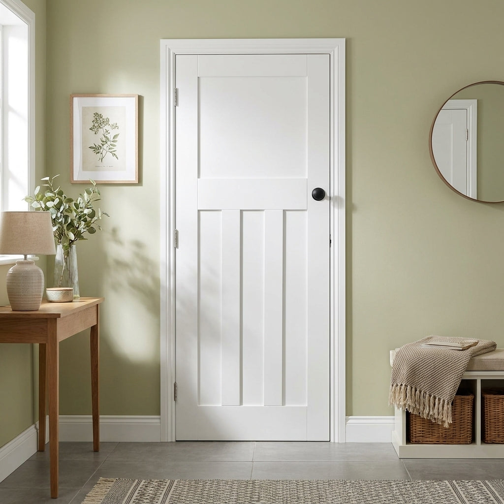 Internal White Primed 1930's DX Door, Solid Engineered Timber Core