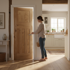 Premium Internal Rustic Oak Fully Finished 1930's DX Door - Ideal for Renovations - Image 2