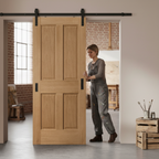 Premium Unfinished Traditional Victorian 4 Panel Sliding Door Set with Customisation Options for Contemporary Homes