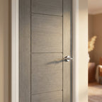 Light Grey Internal FD30 Fire Door, Fully Finished, Laminate, Solid Core - detail view