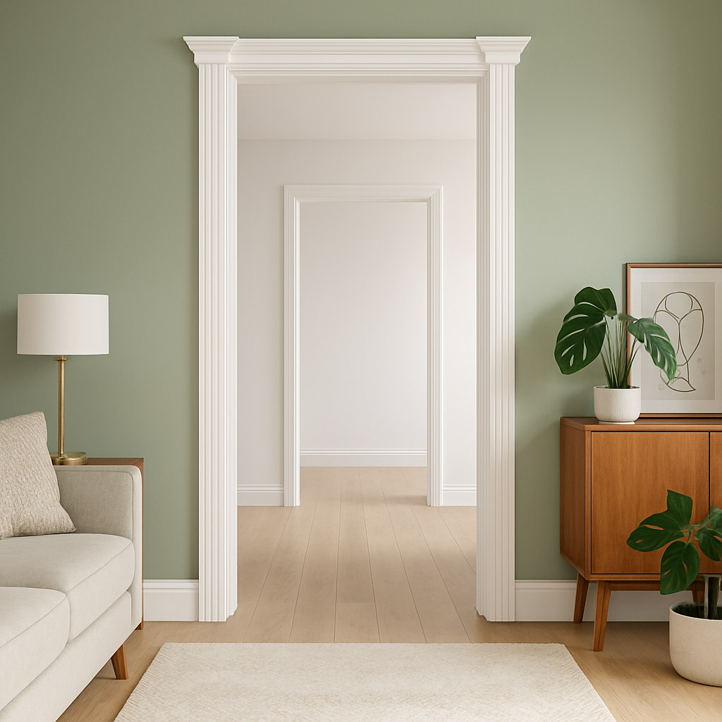 Fully Finished White Internal Architrave Set with Sovereign Design