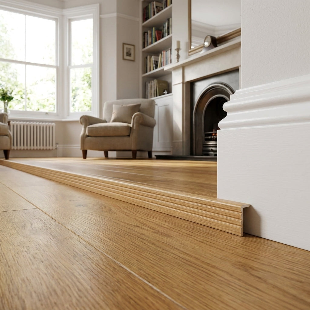 Self-Adhesive Light Oak End Door Profile 900mm