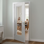 Premium Clear Glazed Internal Door with Decorative Mouldings for Enhanced Light and Style