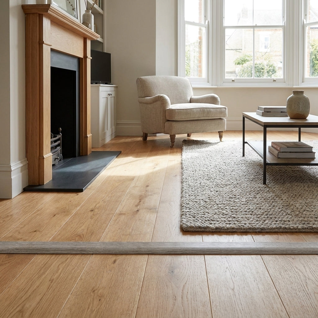 1m Medium Grey Laminate Adapting Door Profile 1000 x 12 x 45mm