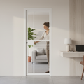 Premium Clear Glazed Flush Pocket Door Set with No Bottom Track for Space Saving and Minimalist Design