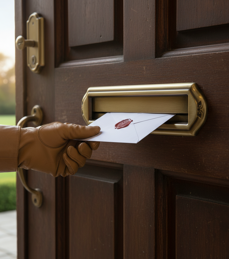 Premium External Door Letter Plate with Sprung Action in Two Finishes - High-Quality Professional Grade for Industrial and Commercial Applications
