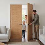Internal Oak Fully Finished Pedrena Pair Door - 35mm Thickness with Elegant Design for Timeless Home Decor - Image 2