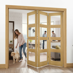 Premium Clear Glazed Room Divider with Top Hung Mechanism for Flexible Space Solutions