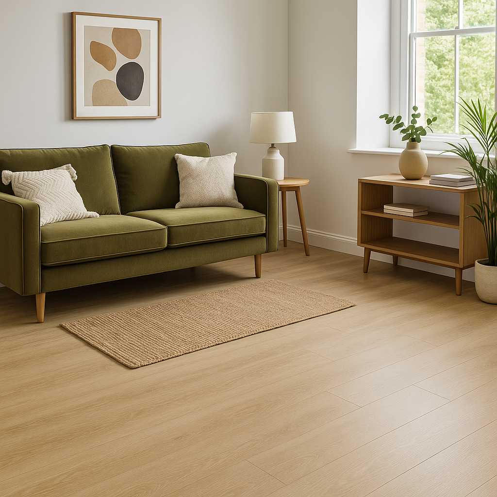 5mm Rigid Core LVT Flooring in Prime Oak Finish