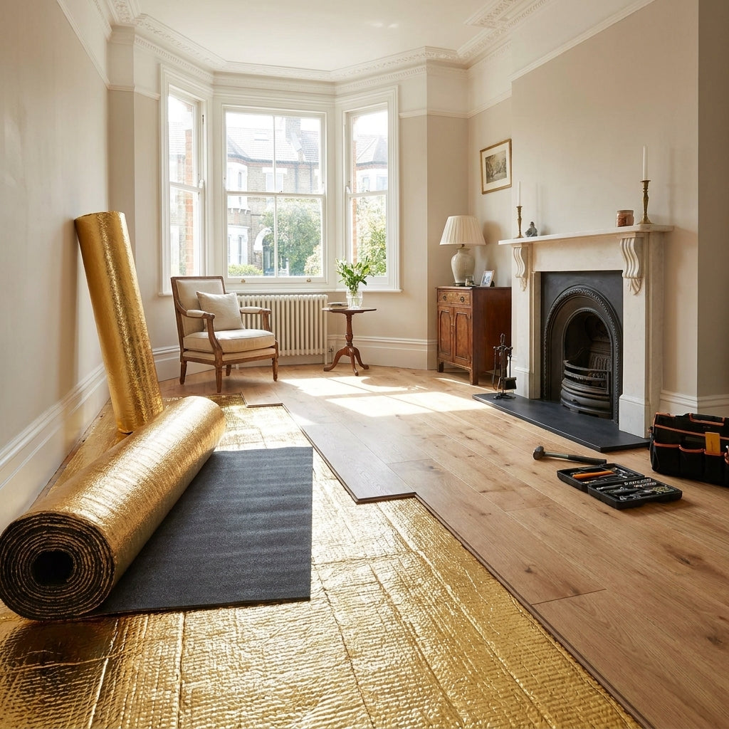 5mm Laminate & Real Wood Underlay Sheet for 15m² Coverage