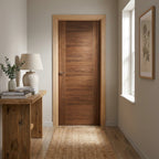 Internal Walnut Door Made-to-Measure Fully Finished Milano Design