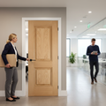Premium Fully Finished 2 Panel Fire Door with Solid Core, Engineered Construction for Strength and Stability