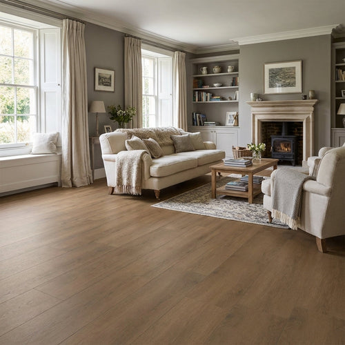 12mm Dusky Oak Laminate Flooring - Water-Resistant