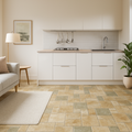Stone Effect 8mm Water-Resistant Laminate Flooring in Palatino Vesubio