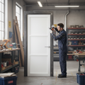 Premium Internal Primed Industrial 3 Panel Door with Softwood Core and Smooth Finish for Modern Interiors