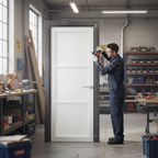 Premium Internal Primed Industrial 3 Panel Door with Softwood Core and Smooth Finish for Modern Interiors