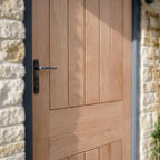 External Hardwood Door Unfinished Solid Timber Core Farley - detail view
