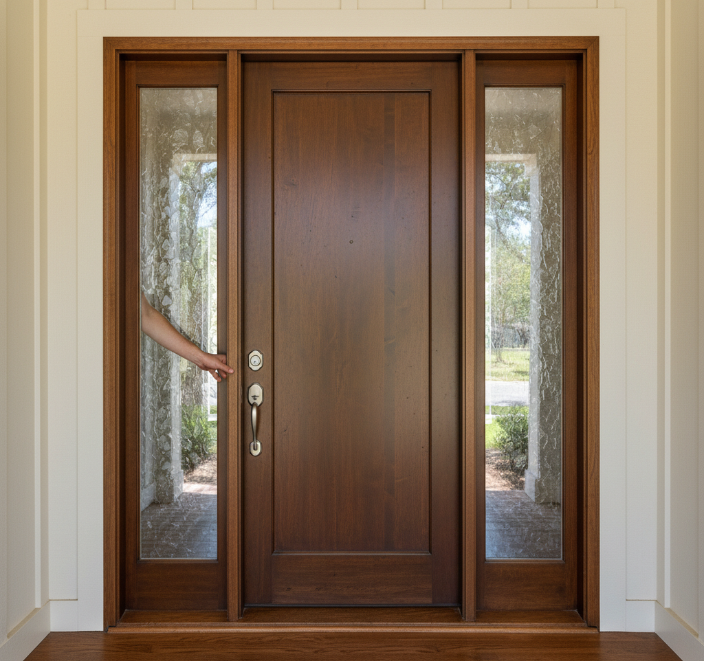 Premium Universal Hardwood Sidelight Frame Kit for 18" and 23" Sidelights with Adjustable Dimensions