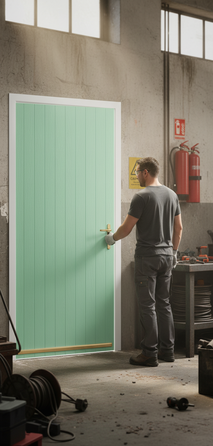 Premium Tongue and Groove External Fire Door Set with 30-Minute Fire Resistance and Secure Options