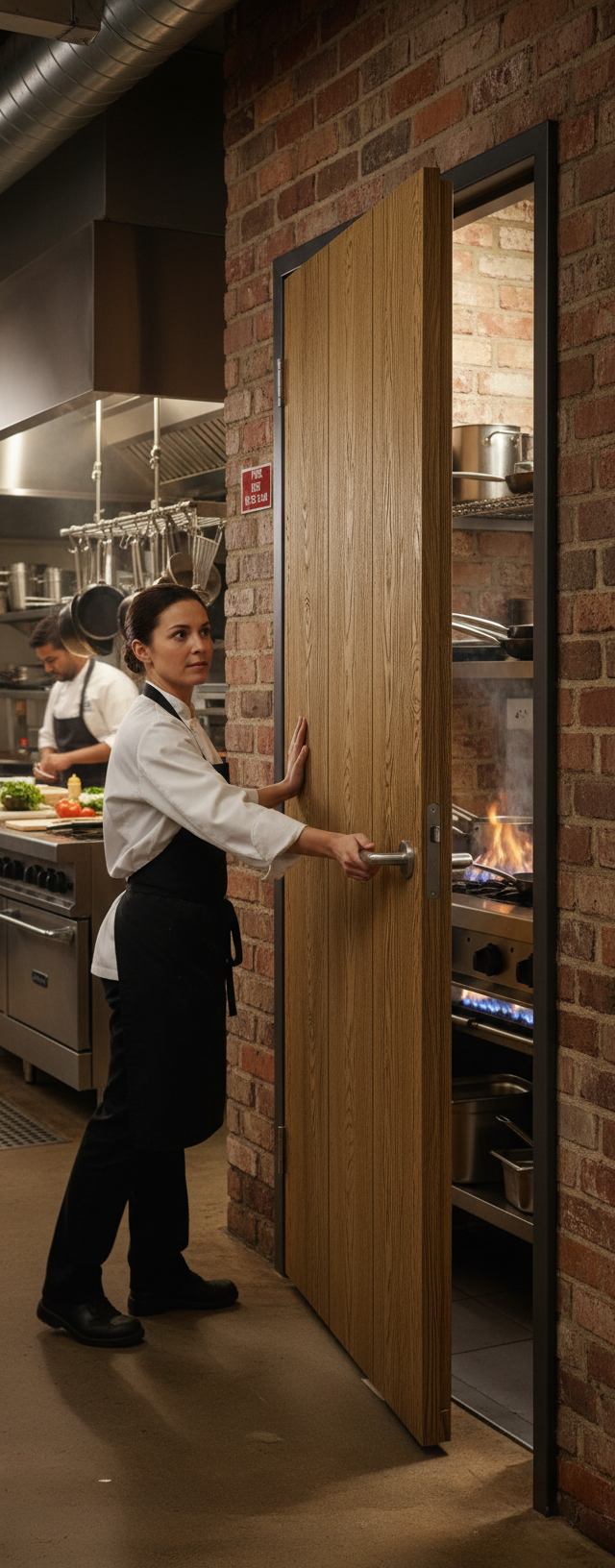 Premium Hardwood Fire Door with Engineered Construction and Half Hour Fire Rating for Enhanced Safety