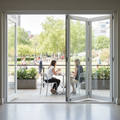 Premium 12ft Slimline White Timber External Bifold Door Set with Double Glazing and 15-Year Guarantee