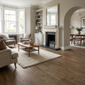 Smoked Oak 10mm Water-Resistant Laminate Flooring with 4V Bevel Edge