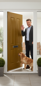 Premium External Fire Door Set with 30-Minute Fire Resistance, Multipoint Locking System, and Customizable Color Options