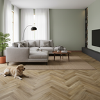 Premium 2mm UV Coated Luxury Vinyl Flooring in Herringbone Pattern with Water-Proof Features for High-Traffic Areas