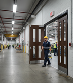 Premium Custom Made FD30 Fire Door Pair - Bespoke Internal Design with High Safety Standards