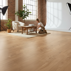 Premium 12mm Laminate Flooring with V-Grooved Edges for Real Wood Appearance - Water-Resistant and Durable Design