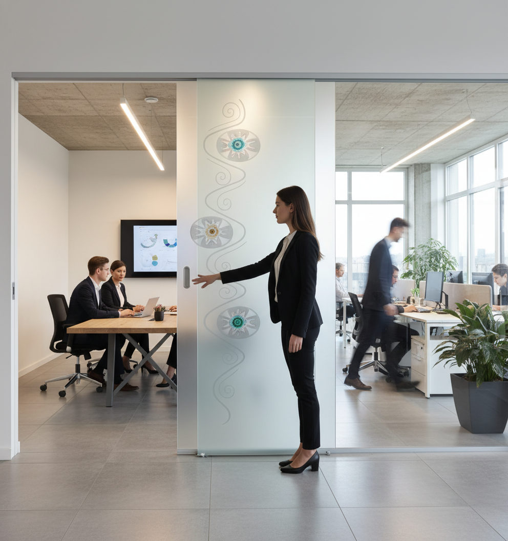 Premium Frameless Satin Glass Door with 100mm Jambs and Easy-Clean Finish - Custom Sizes Available Up to 1026mm x 2040mm