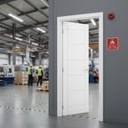 Premium Internal White Primed FD30 Fire Door with Solid Core and Acoustic Performance