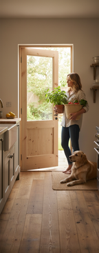 Premium Unfinished Redwood Unglazed 2XG 1 Panel Door for Custom Glazing - High-Quality Professional Grade for Industrial and Commercial Applications