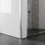 Premium PVC Shower Wall Panelling External Corner Trim for Seamless Finishing in Silver - Durable & Easy to Install