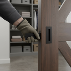 Premium Rectangular Flush Pull for Sliding Doors - Fire Rated, 100mm x 50mm, Satin or Bright Stainless Steel