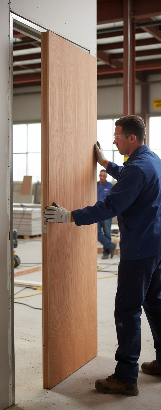 Premium Internal Plywood Paint Grade Fire Door FD60 with 60 Minutes Fire Rating, Unfinished for Custom Paint Application