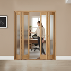 Premium Bi-Folding Room Divider Set with Easy Operation and Custom Size Options - High-Quality Professional Grade for Industrial and Commercial App...